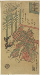 (Zwei Mädchen spielen mit einem Fadenball), Mitte des 18. Jahrhunderts